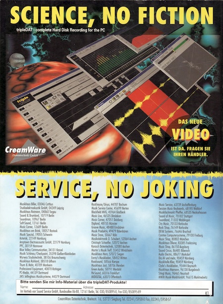 SCIENCE, NO FICTION - SERVICE, NO JOKING