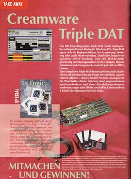 Creamware Triple DAT-System
