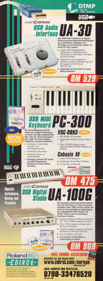 USB MIDI Keyboard PC-300