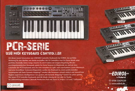 PCR-Serie - USB MIDI Keyboard Controller