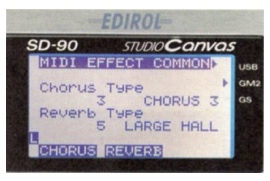 EDIROL: SoundCanvas SD-90: Display