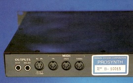 MARION: ProSynth: Rückansicht