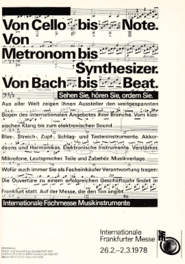 Von Cello bis Note. Von Metronom bis Synthesizer. Von Bach bis Beat.