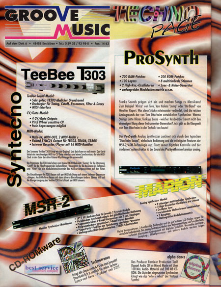 Syntecno TeeBee T303 - Der amtliche Technobass, jetzt noch besser!