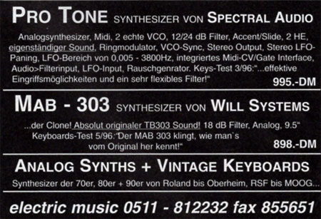 MAB-303 Synthesizer von WILL SYSTEMS