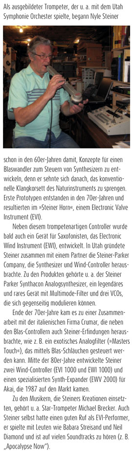 Nyle Steiner - Erfinder des Windcontrollers