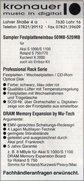 kronauer music in digital - Sampler Festplatteneinbau ...