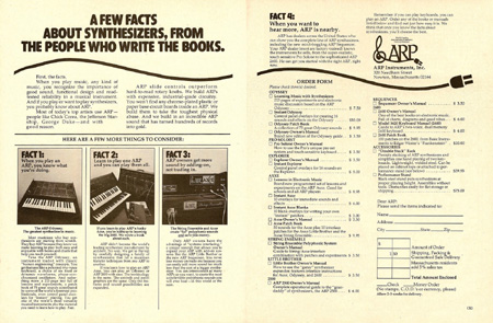 A few facts about synthesizers, from the people who write the books.
