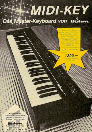 MIDI-KEY - Das Masterkeyboard von Böhm