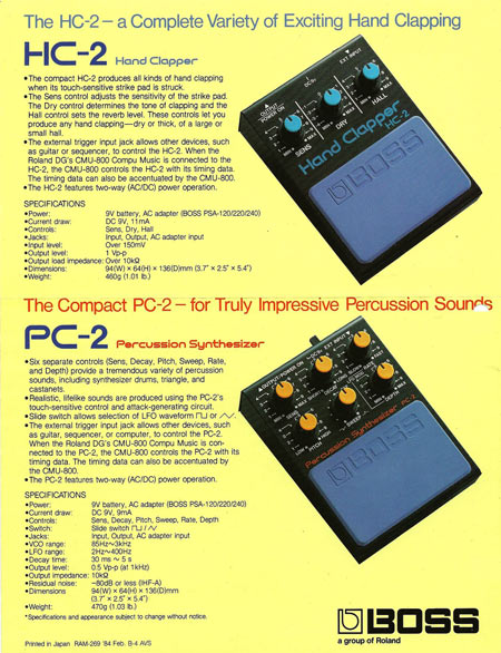 The compact PC-2 - for Truly Impressive Percussion Sounds