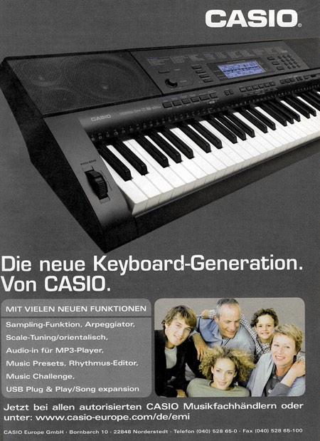 Die neue Keyboard-Generation. Von CASIO.