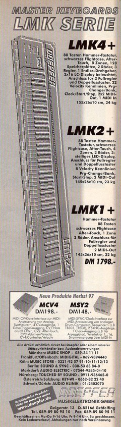 Master Keyboards LMK-Serie