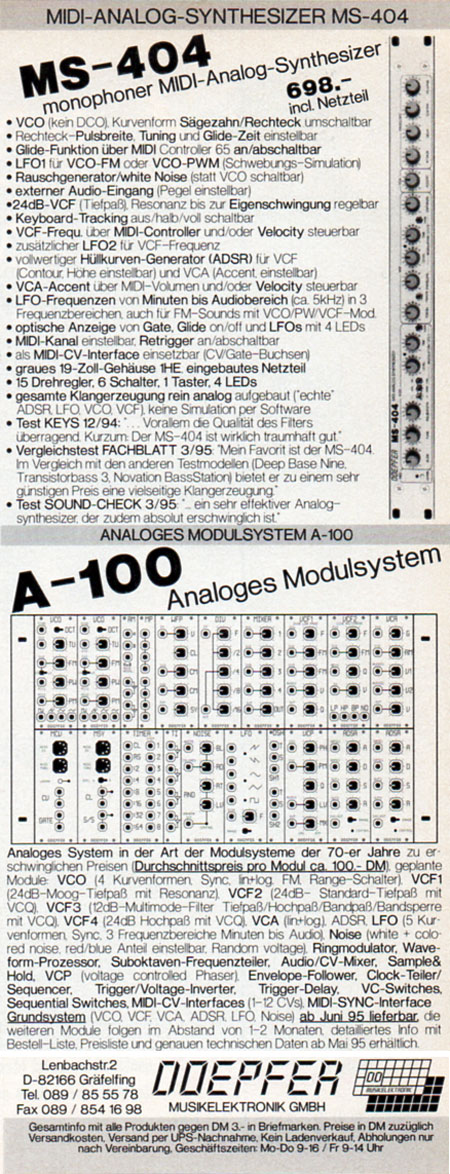 MIDI-Analog-Synthesizer MS-404