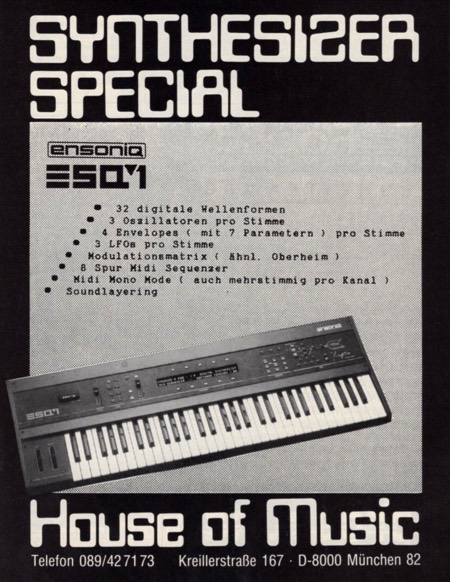Synthesizer Special - Ensoniq ESQ-1
