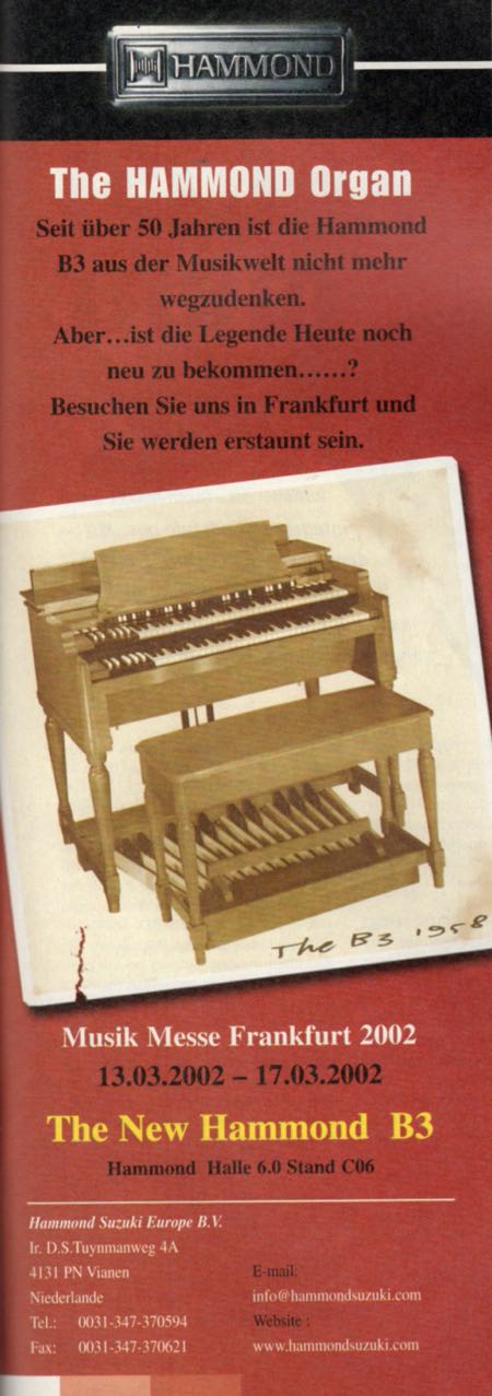 The HAMMOND Organ - The New Hammond B3