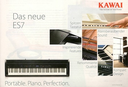 Das neue ES7 - Portable. Piano. Perfection.