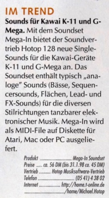 Neue Sounds G-Mega/K-11