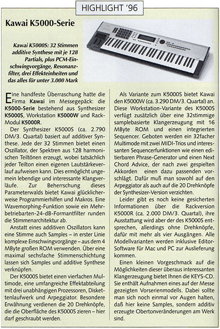 KAWAI K5000-Serie KAWAI K5000-Serie
