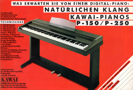 Was erwarten Sie von einem DIGITAL-PIANO: Natürlichen Klang - KAWAI-PIANOS P-150/P-250