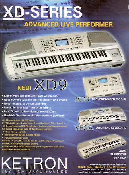 XD-Series Advanced Live Performer NEU! XD9
