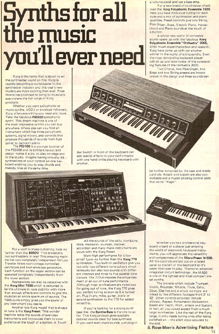 Synths for all the music you'll ever need