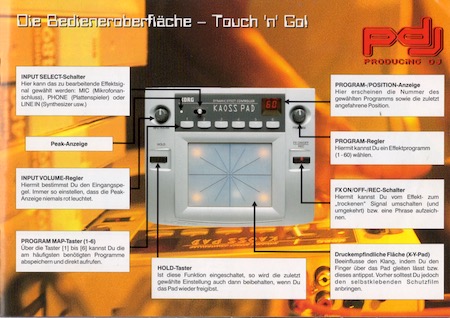 Die Bedieneroberfläche - Touch 'n' Go!