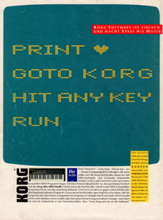 Korg Software ist einfach und macht Spass wie Musik!