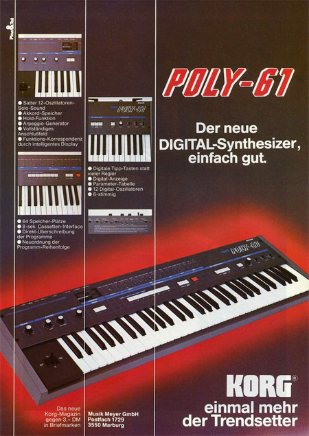 POLY-61 - Der neue DIGITAL-Synthesizer, einfach gut.