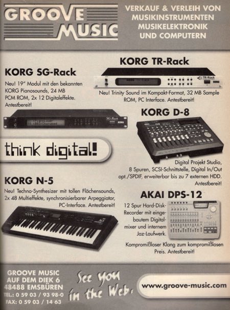 KKORG SG-Rack - Neu! 19" Modul mit den bekannten KORG Pianosounds ...