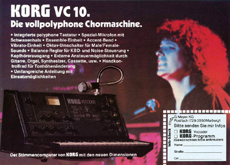 Korg VC-10 - Die vollpolyphone Chormaschine.