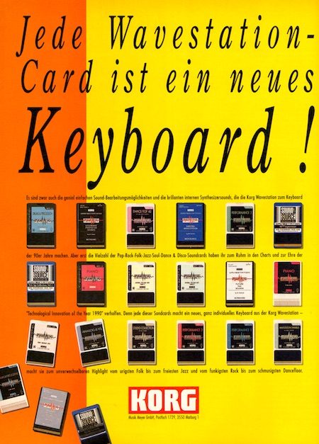 Jede Wavestation-Card ist ein neues Keyboard !