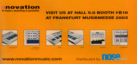 Visit Us At Hall 5.0 Booth #B 10 At Frankfurt Musikmesse 2003
