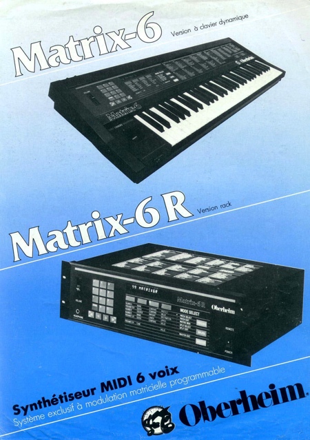 Matrix-6 Version á clavier dynamique - Matrix-6R Version rack