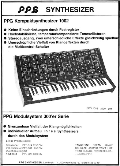 PPG Synthesizer - Kompaktsynthesizer