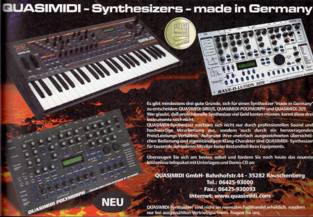 QUASIMIDI - Synthesizers - made in Germany