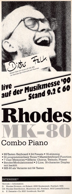 Dieter Falk live auf der Musikmesse ’90