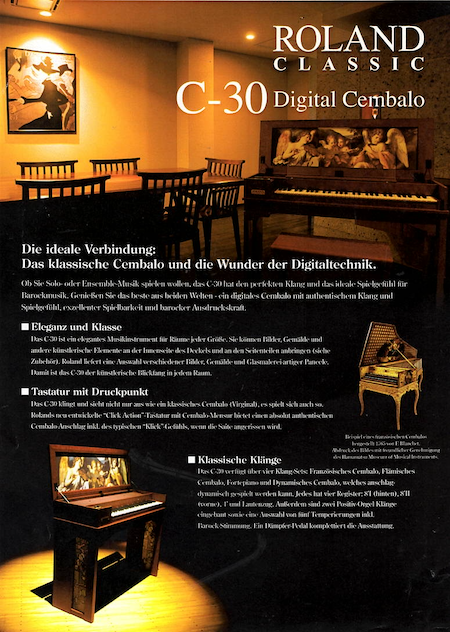 Roland Classic - C-30 Digital Cembalo - Die ideale Verbindung