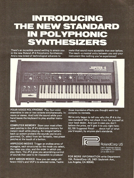 Introducing The New Standard In Polyphonic Synthesizers