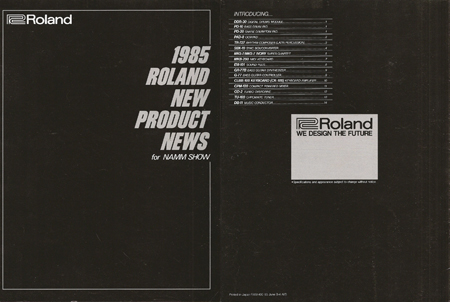 1985 ROLAND NEW PRODUCTNEWS for NAMM SHOW
