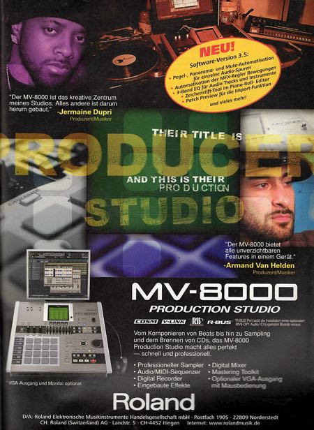 MV-8000 Production Studio Software-Version 3.5