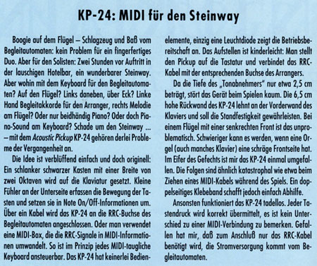 KP-24: MIDI für den Steinway
