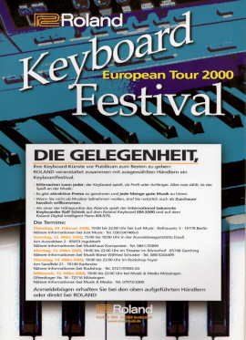Roland Keyboard Festival European Tour 2000