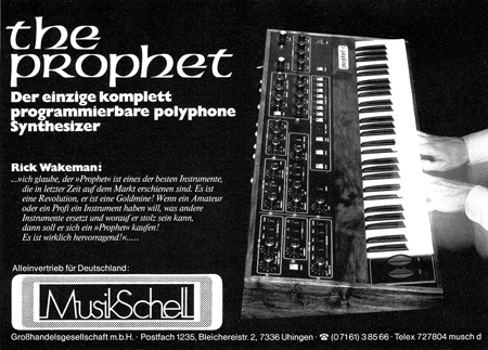 the prophet - Der einzig komplett programmierbare Synthesizer