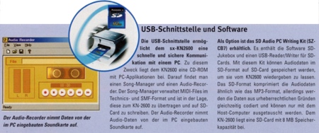 USB-Schnittstelle und Software