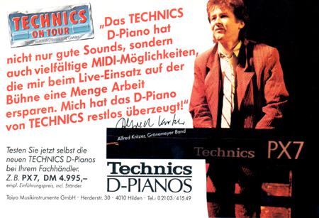 TECHNICS ON TOUR (Alfred Kritzer, Grönemeyer Band)