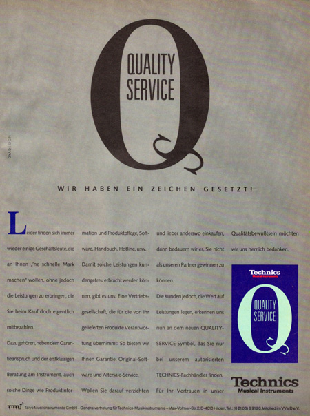 Quality Service - Wir haben ein Zeichen gesetzt
