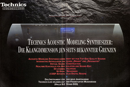 Technics Acoustic Modeling Synthesizer: Die Klangdimension jenseits bekannter Grenzen