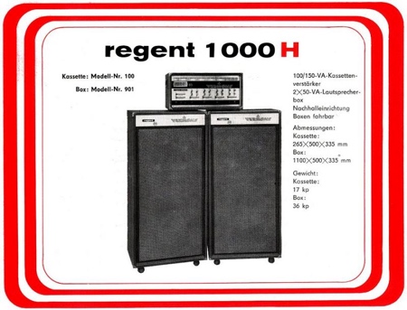 Regent 1000H - Boxen Modell Nr. 901