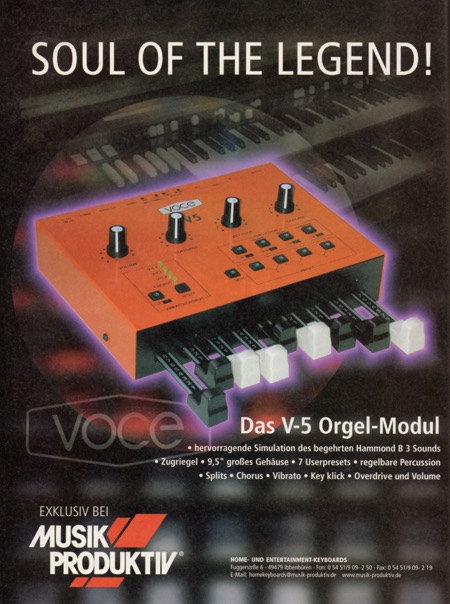 Soul of Legend! - Das V-5 Orgel-Modul