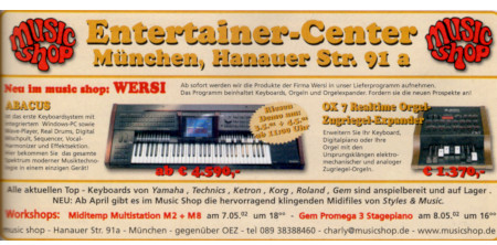Neu im music shop: WERSI Abacus - OX7 Realtime Orgel-Zugriegel-Expander